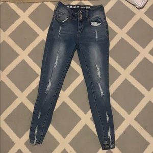 high rise jeans